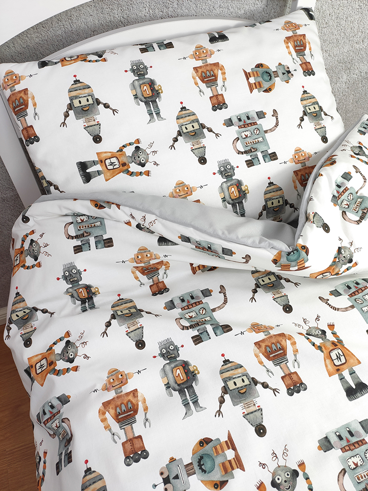 BAWEŁNIANA POŚCIEL DZIECIĘCA / ROBOTY