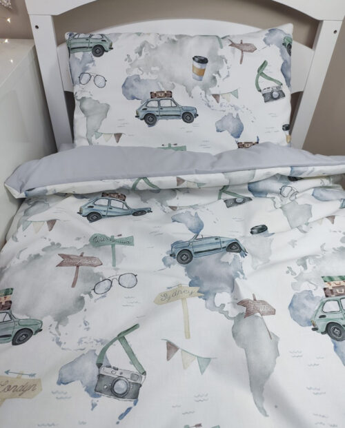 BAWEŁNIANA POŚCIEL DZIECIĘCA / WYPRAWA MALUCHEM PRZEZ ŚWIAT