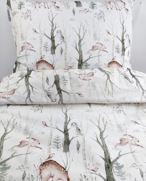 BAWEŁNIANE POSZEWKI NA POŚCIEL / LEŚNI PRZYJACIELE