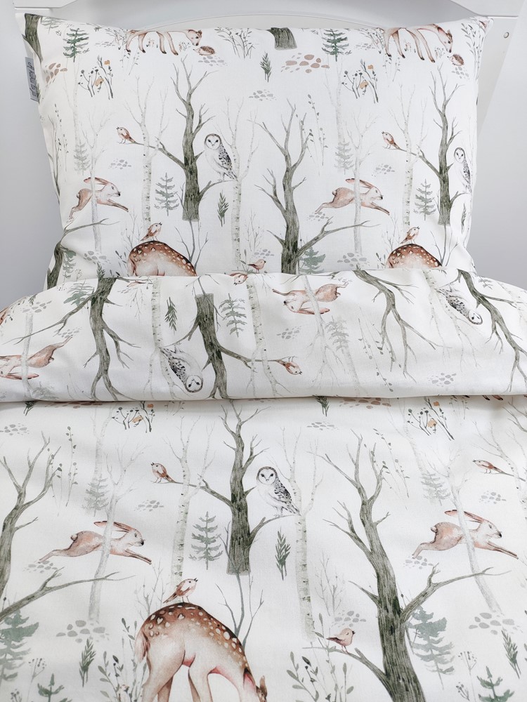 BAWEŁNIANE POSZEWKI NA POŚCIEL / LEŚNI PRZYJACIELE