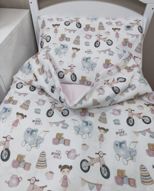 BAWEŁNIANE POSZEWKI NA POŚCIEL / ZABAWKI RETRO