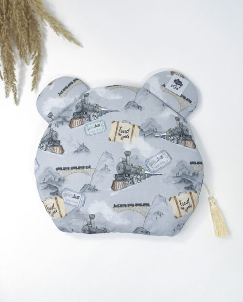 PŁASKA PODUSZKA Z USZKAMI / POCIĄG