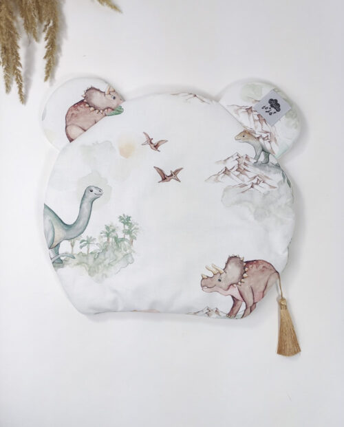 PŁASKA PODUSZKA Z USZKAMI / DINOZAURY