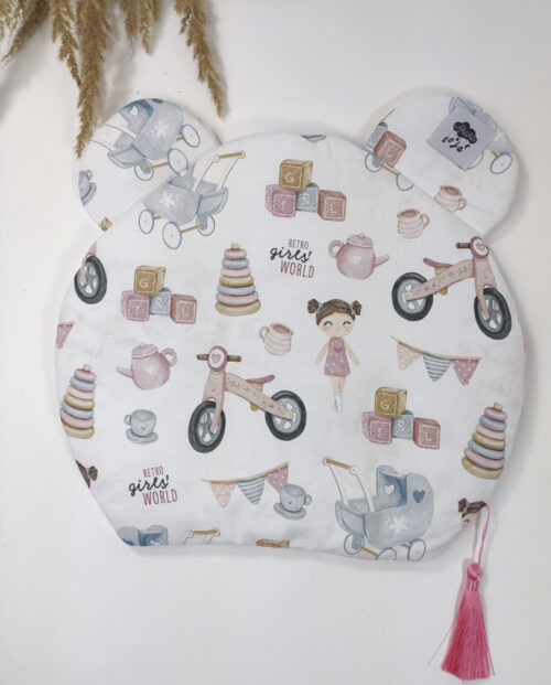 PŁASKA PODUSZKA Z USZKAMI / LALKI RETRO
