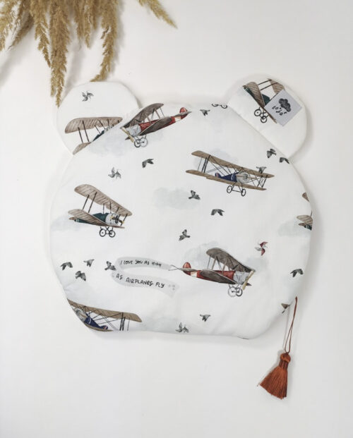 PŁASKA PODUSZKA Z USZKAMI / SAMOLOTY RETRO