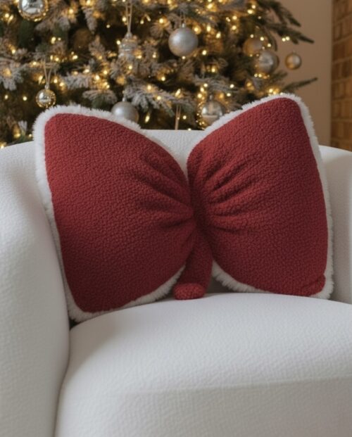 PODUSZKA KOKARDKA / CZERWONA