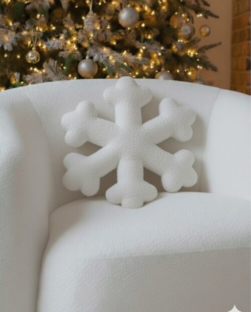 PODUSZKA ŚNIEŻYNKA / BIAŁA